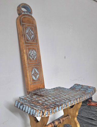 Descalzadora/silla  antigua restaurada