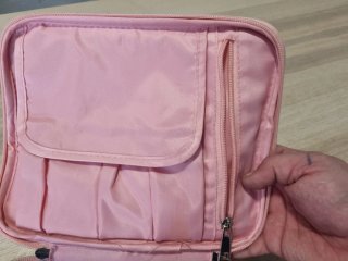 Neceser organizador flamencos rosa y gris