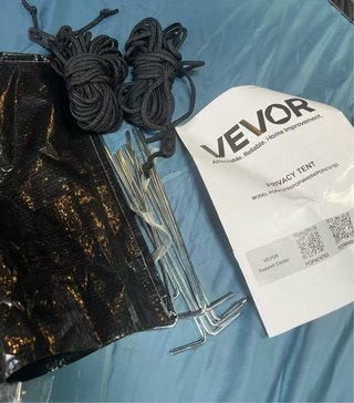 Tienda de campaña VEVOR privacidad apertura