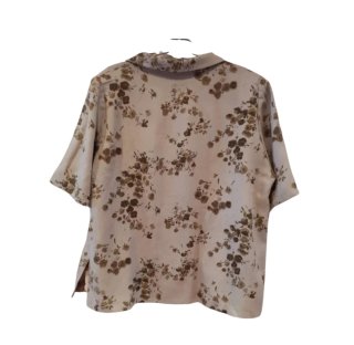 Blusa floral beige y marrón Talla 54