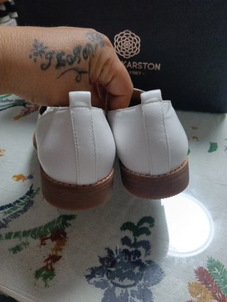 Mocasines Emilie Karston Talla 36 Blancos