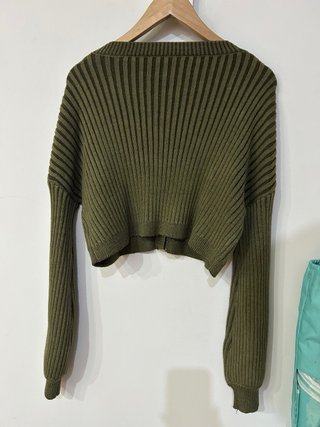 Jersey SHEIN verde botones