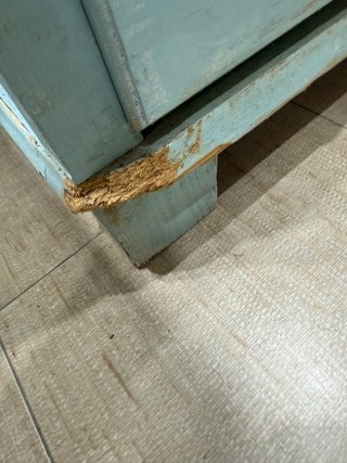 Vitrina restaurada madera y cristal
