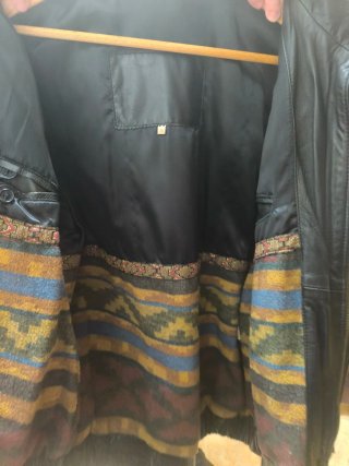 Cazadora Piel Hombre Negra