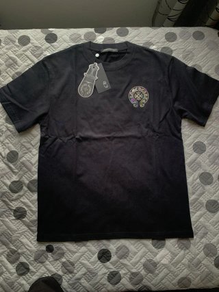 Camiseta Chrome Hearts Negra Holográfica