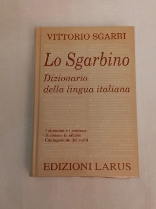 Lo Sgarbino, Dizionario della lingua Italiana