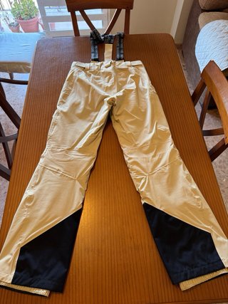 Pantalón esquí mujer Salomon beige/negro