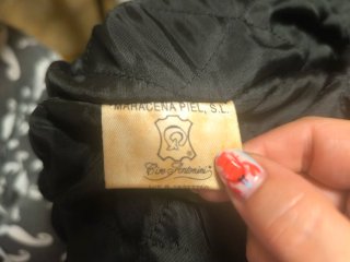 Cazadora de piel para hombre