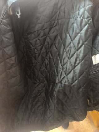 Cazadora de piel para hombre