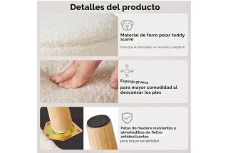 Poggiapiedi con spazio di archiviazione
