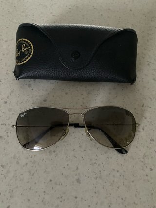Gafas de Sol Ray-Ban Aviador dorada/marrón