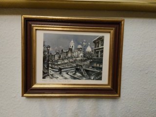 3 Láminas París Marco Madera