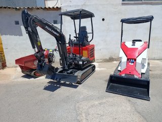 Alquiler Mini Excavadora 1t, 1.5t, 1.8t