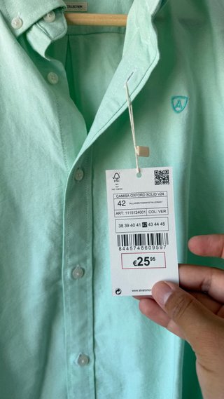 Camisa Oxford Alvaro Moreno Verde Talla M