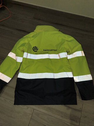 Chaqueta larga reflectante velilla