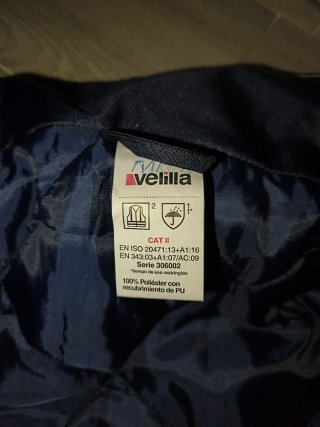 Chaqueta larga reflectante velilla