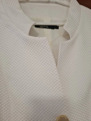 Traje piqué blanco nuevo