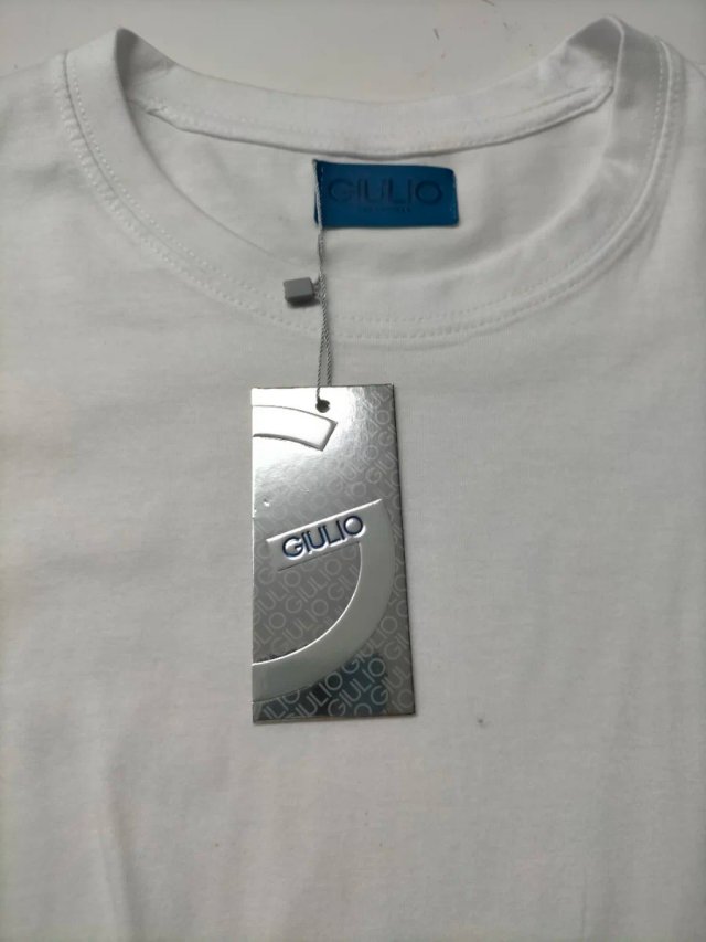 Camiseta Giulio Blanca Talla XL Algodón 100%