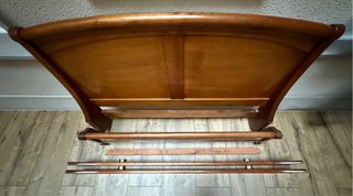 Cama Roche Bobois de madera maciza