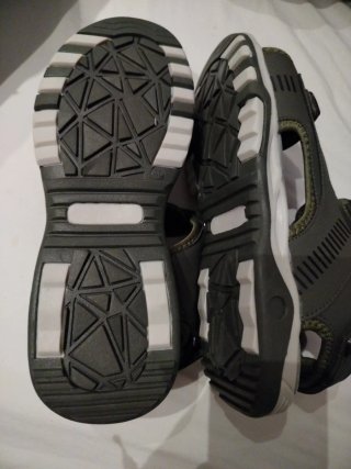 Sandalias 40 TEX grises y verdes