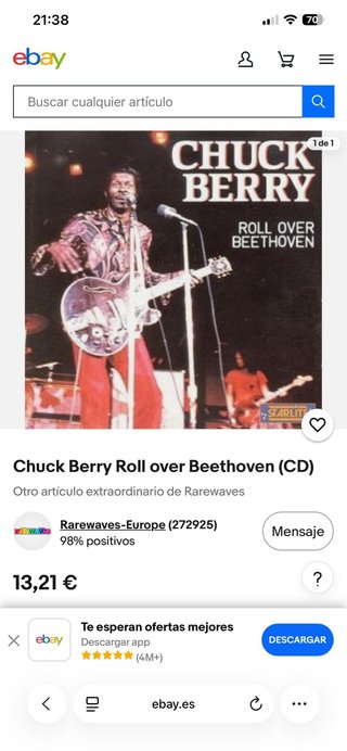 CD de Chuck Berry “Roll Over Beethoven”.