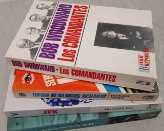 Lote (4) libros JFK, Presidentes USA, y MOSSAD