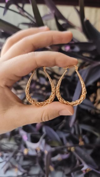 3*15€.Pendientes Aro Chapados en Oro