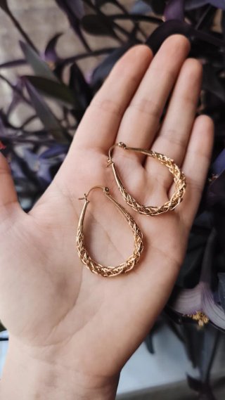3*15€.Pendientes Aro Chapados en Oro