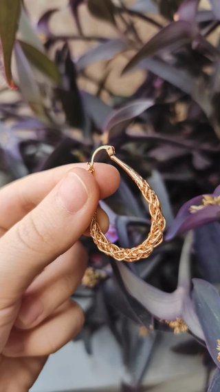 3*15€.Pendientes Aro Chapados en Oro