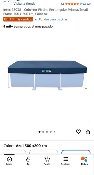 Piscina Intex 3x2 con depuradora