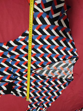 Vestido estampado geométrico mujer