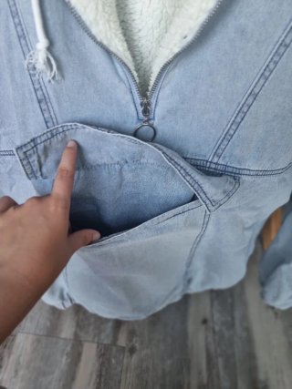 Sudadera vaquera con capucha