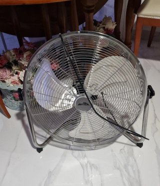 Ventilador ARTICA Metálico Plateado