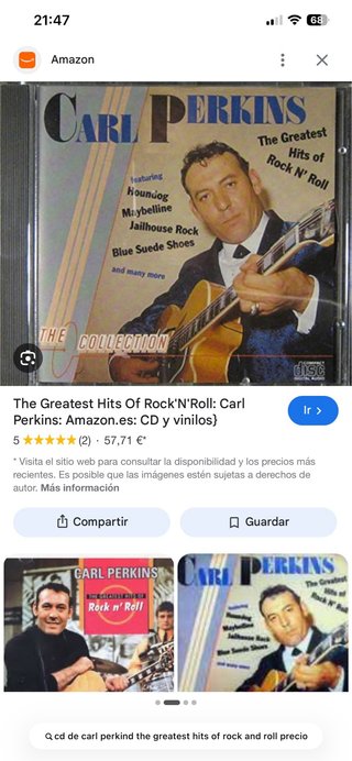 CD de Carl Perkins: Greatest Hits Rock & Roll
