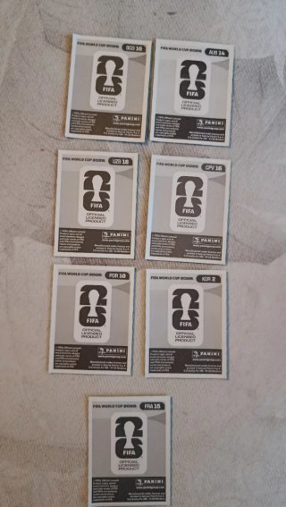 Cromos Panini Mundial 2026 CAMBIO