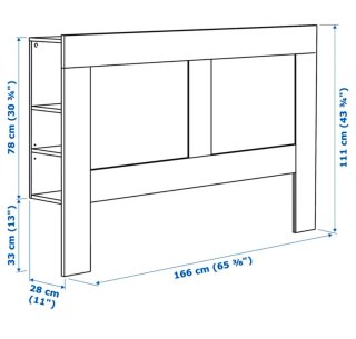 Testiera letto Ikea Brimnes
