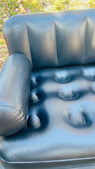 Sofá inflable 3 en 1 Negro
