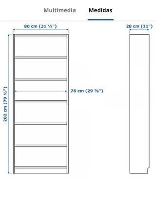 2 Estanterías Billy Ikea Blancas
