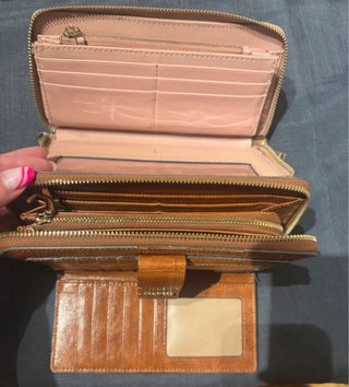 3 Billeteros Parfois (Marrón y Rosa)