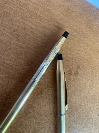 Juego Cross bolígrafo y lápiz mecánico dorado