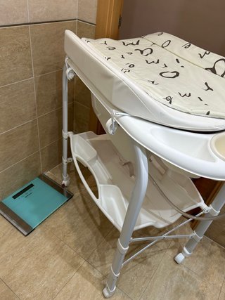 Bañera para bebé con cambiador