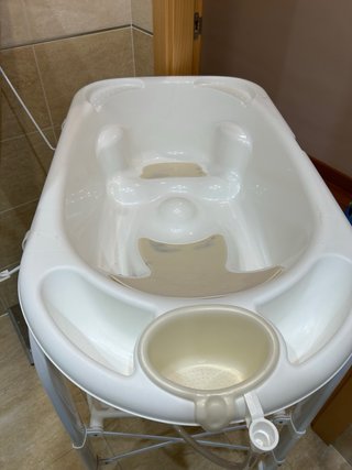 Bañera para bebé con cambiador