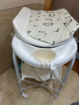 Bañera para bebé con cambiador