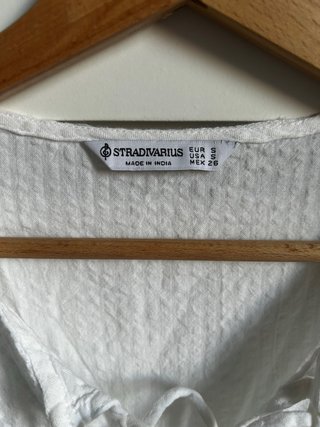 Vestido blanco Stradivarius talla S