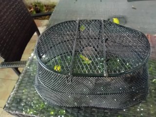 Cestino per bicicletta in metallo nero