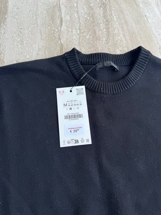Jersey Zara Negro Hombre Talla M