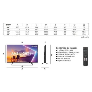 TV Philips 55 QLED 4K Ambilight Ultra HD