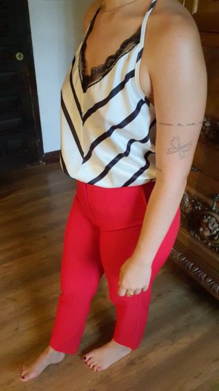 Conjunto Verano Rojo y Blanco