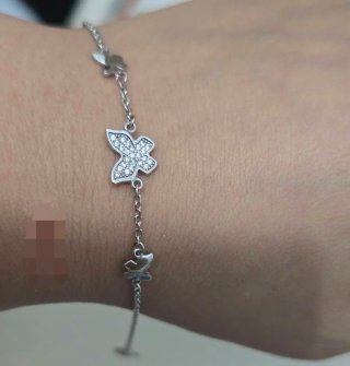 Pulsera Plata 925 Mariposas