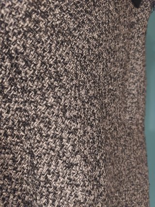 Falda midi lana gris y negra